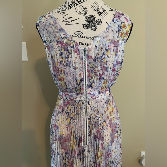 🧨SALE ANTHROPOLOGIE TRACY REESE FLORAL PLEATED FLORAL DRESS - Picture 4 of 8